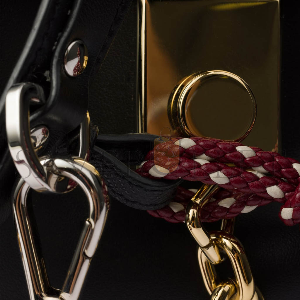 PRADA SOFT SOUND LARGE LEATHER SHOULDER BAG WITH CHARMS 1BD378 (35*19.5*10.5cm) PRADA SOFT SOUND LARGE LEATHER SHOULDER BAG WITH CHARMS 1BD378 (35*19.5*10.5cm)